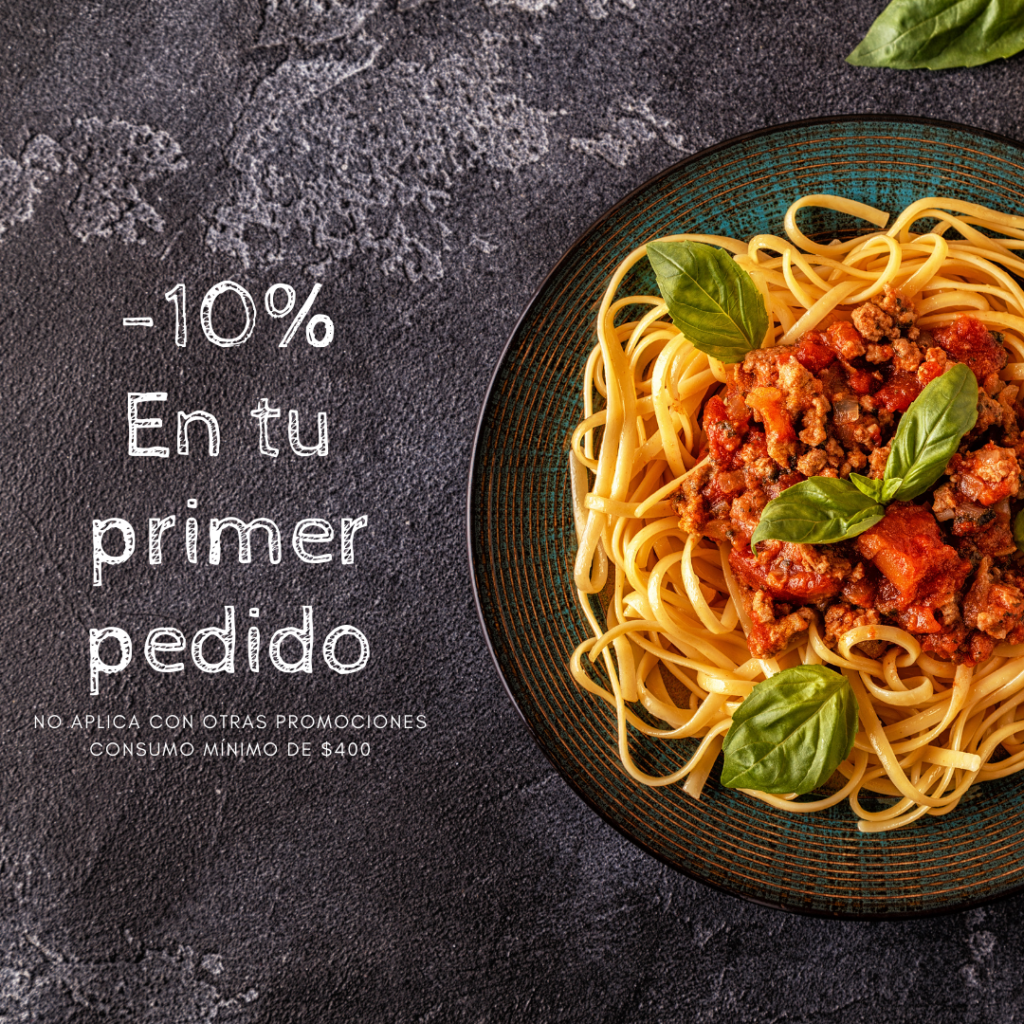 10% Off en Primer Pedido Restaurante Italiano en Ciudad de México